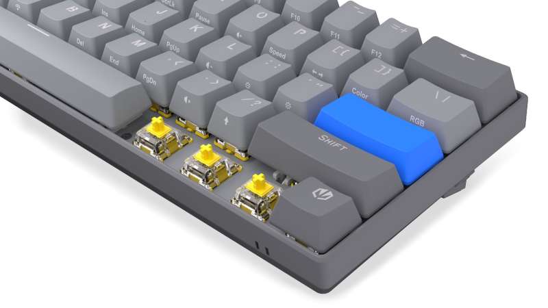 Endorfy Thock V2 Compact Yellow Switch Mechanical Keyboard Grey US