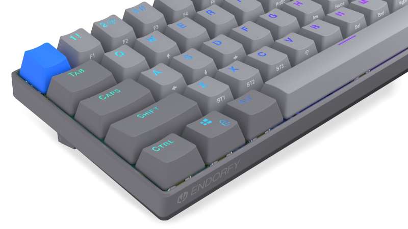 Endorfy Thock V2 Compact Yellow Switch Mechanical Keyboard Grey US