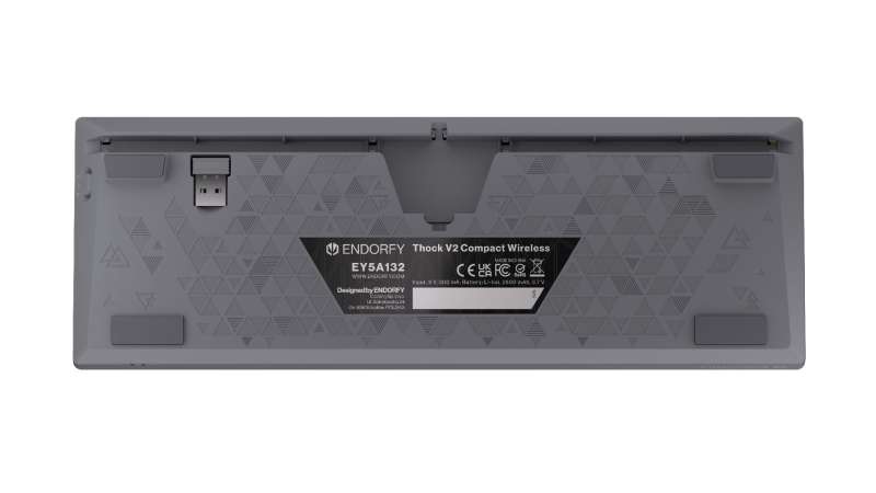 Endorfy Thock V2 Compact Yellow Switch Mechanical Keyboard Grey US
