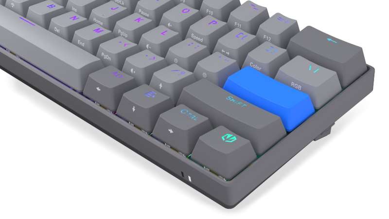 Endorfy Thock V2 Compact Yellow Switch Mechanical Keyboard Grey US