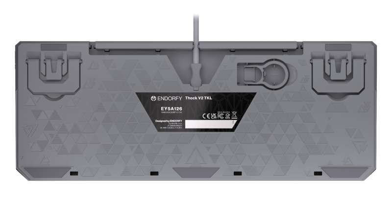 Endorfy Thock V2 TKL Red Switch Mechanical Keyboard Grey US