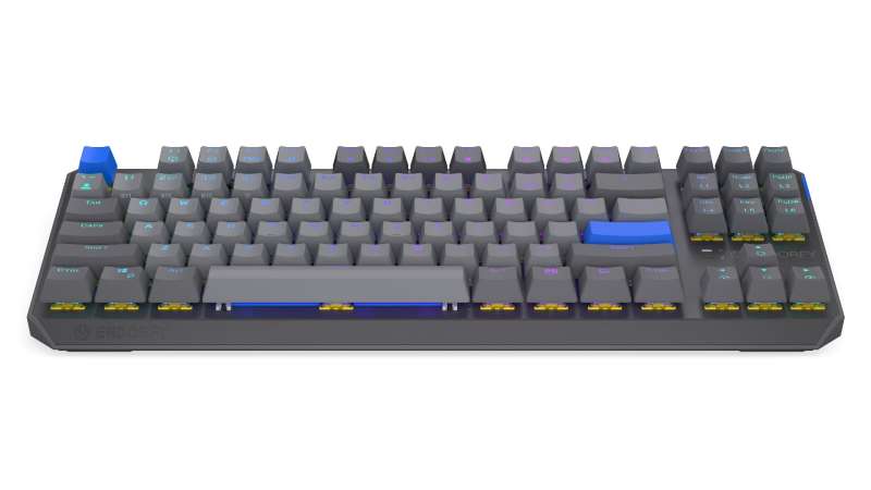 Endorfy Thock V2 TKL Wireless Bluetooth Yellow Switch Mechanical Keyboard Grey US