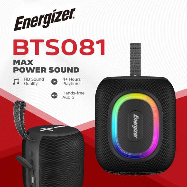 Energizer BTS081 Bluetooth Speaker with PowerBank Black