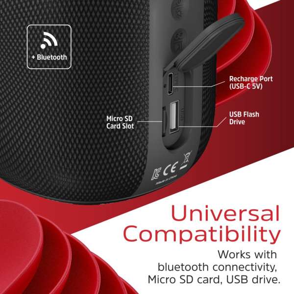 Energizer BTS081 Bluetooth Speaker with PowerBank Black