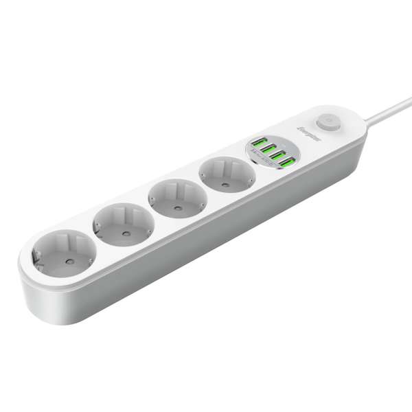 Energizer EPB2500W00EU Hálózati Elosztó Kapcsolóval 4DIN 2m White