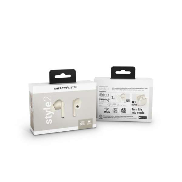 Energy Sistem Earphones TWS Bluetooth Style 2 Champagne