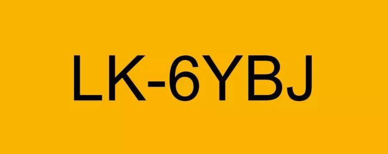 Epson LK-6YBJ címkeszalag (24mm) Black on Matte Yellow - 8m
