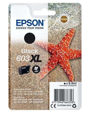Epson T03A1 (603XL) Black tintapatron