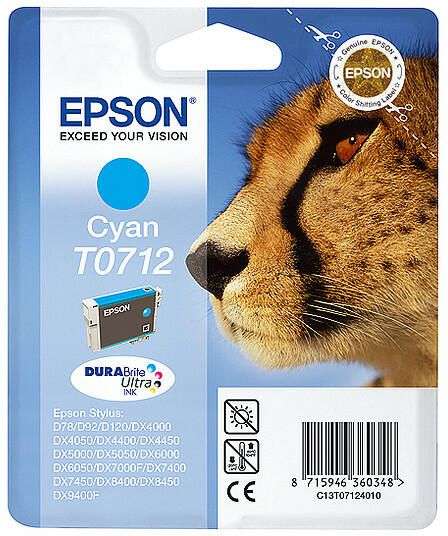 Epson T0712 Cyan tintapatron