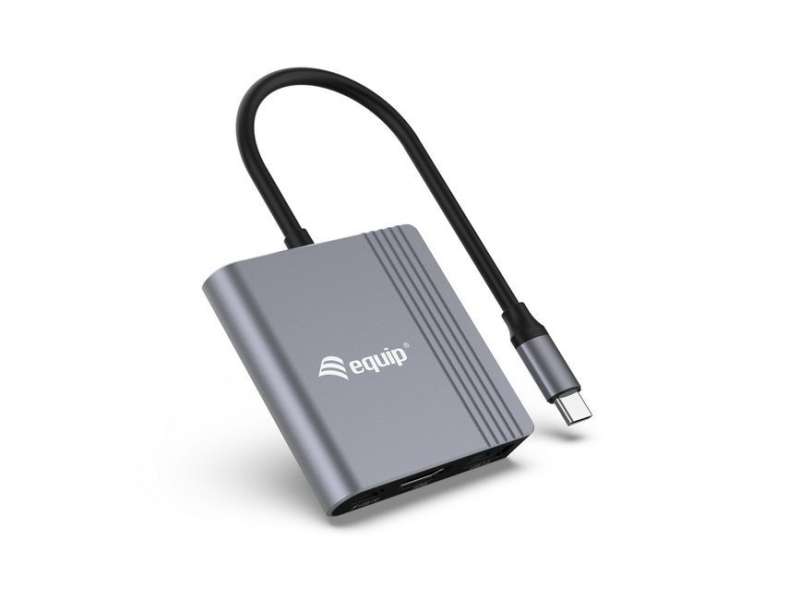 EQuip 133488 3in1 USB-C to HDMI/USB-A/USB PD Adapter