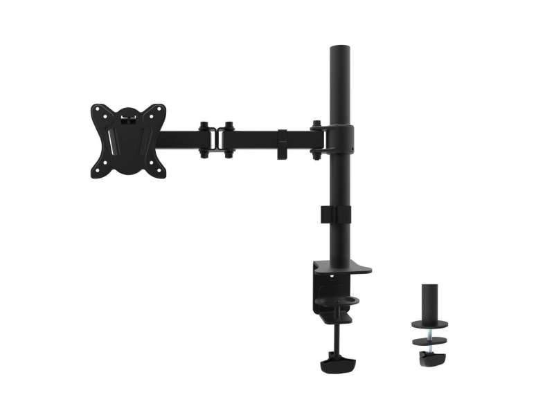 EQuip 13"-27" Articulating Monitor Desk Mount Bracket Black