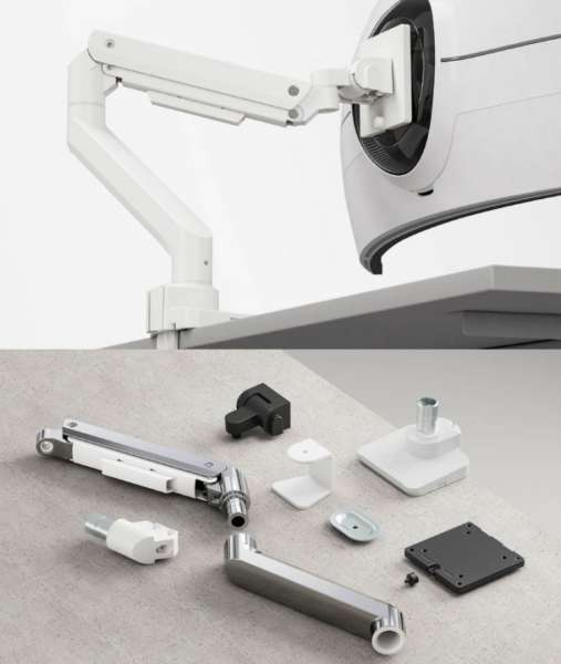 EQuip 17"-49" Heavy-Duty Monitor Desk Mount Bracket White