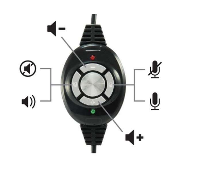 EQuip 245301 USB Headset Black