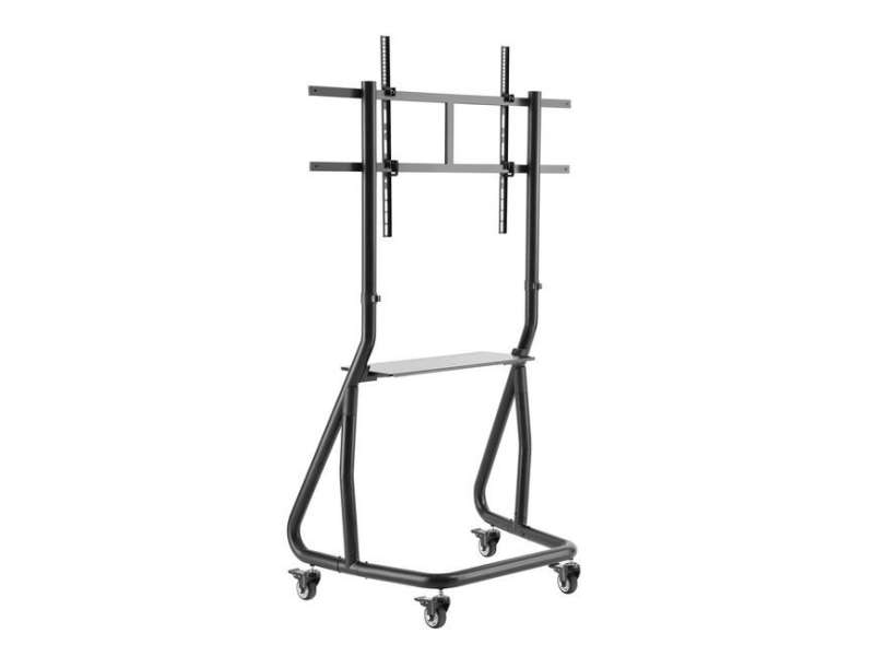 EQuip 60"-105" Heavy-Duty TV Cart Black