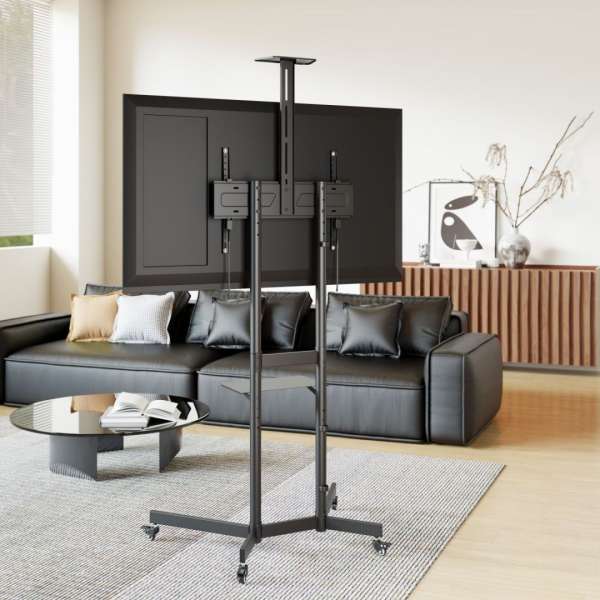 EQuip Economy TV Trolley 37"-70" Black