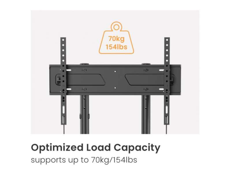 EQuip Economy TV Trolley 55"-100" Black