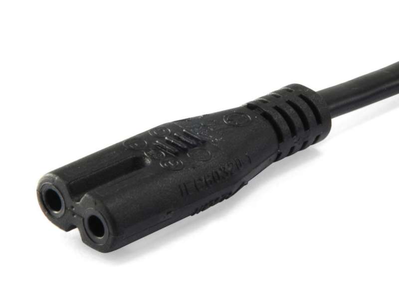 EQuip High Quality Power Cord C7 to 2pin Euro 3m Black