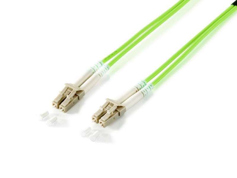 EQuip LC to LC Fiber Optic Patch Cable 0,5m Green
