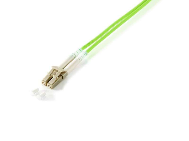 EQuip LC to LC Fiber Optic Patch Cable 2m Green