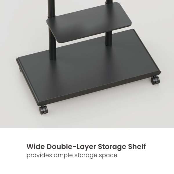 EQuip Mobile TV Trolley 50"-90" Black