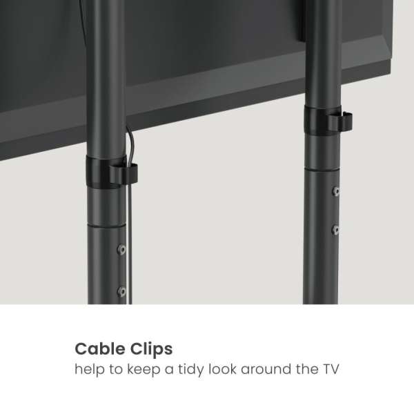 EQuip Mobile TV Trolley 50"-90" Black