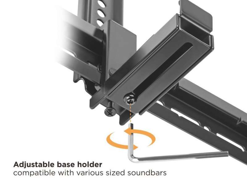 EQuip Universal Soundbar Mount Black