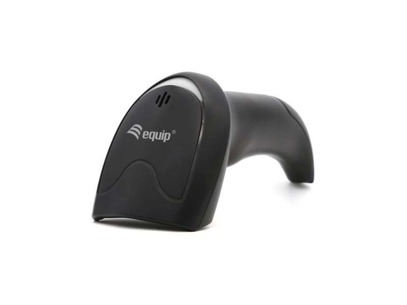 EQuip USB 1D Laser Barcode Scanner with Stand Vonalkódolvasó Black