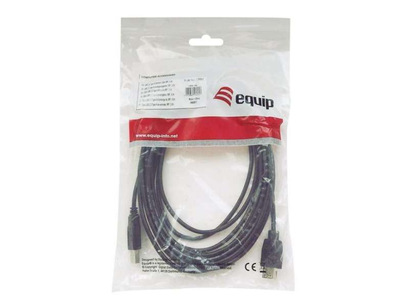 EQuip USB 2.0 Type A to Type B Cable 1m Black