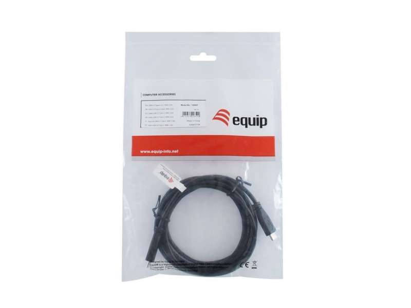 EQuip USB-C 2.0 to USB-C cable 2m Black
