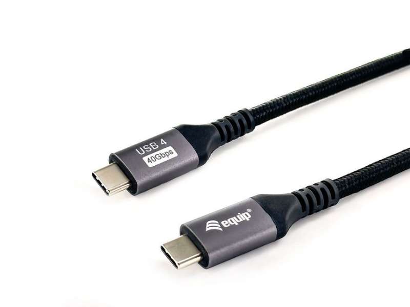 EQuip USB-C 4 Gen3 to USB-C 240W cable 2m Black