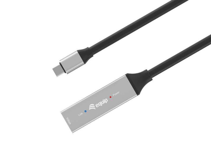 EQuip USB-C to C Active extension cable 5m Black