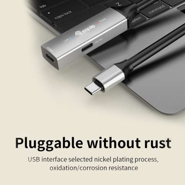 EQuip USB-C to C Active extension cable 5m Black