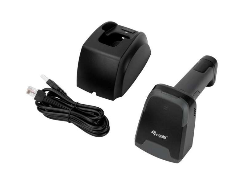EQuip Wireless 2D 2.4GHz + Bluetooth Barcode Scanner with Charging Stand