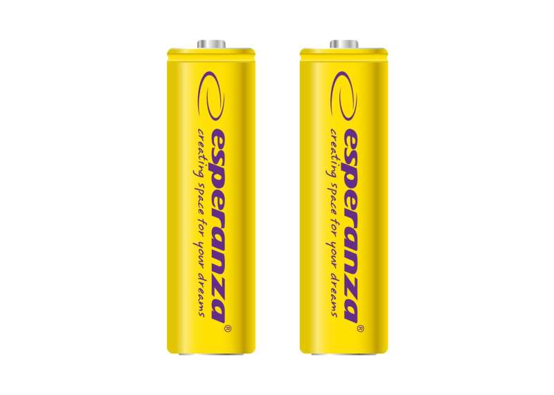 Esperanza 2000mAh AA Ni-MH akkumulátor 2db/csomag Yellow
