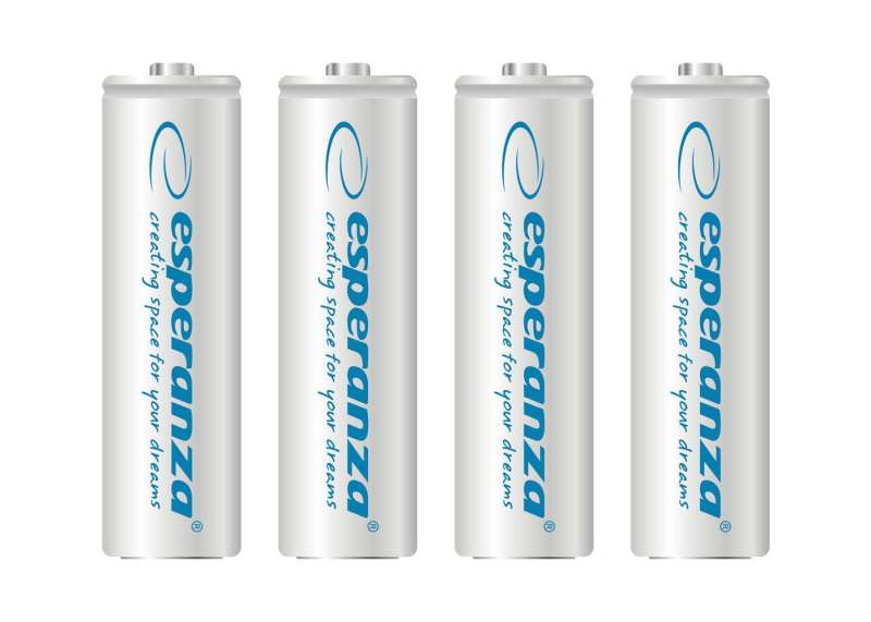 Esperanza 2000mAh AA Ni-MH akkumulátor 4db/csomag White