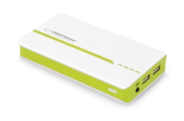 Esperanza Atom 11000mAh PowerBank White/Green
