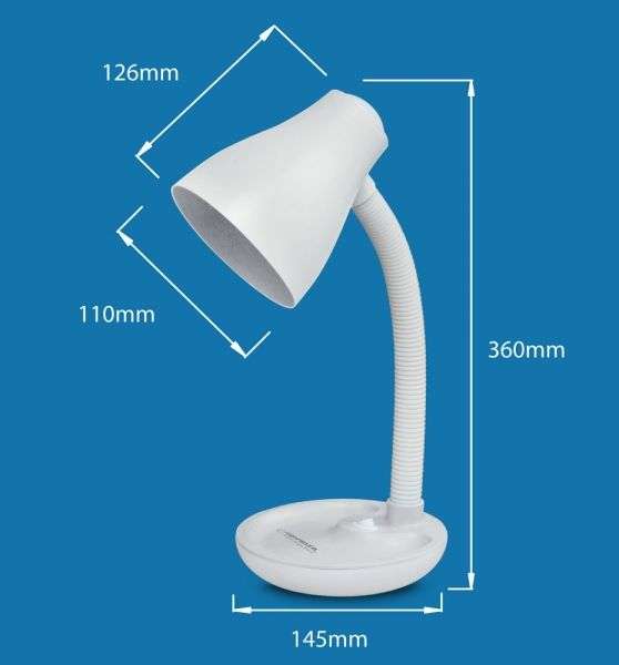 Esperanza Atria E27 Desk Lamp Black