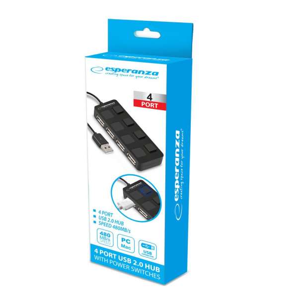 Esperanza EA161 4port USB Hub