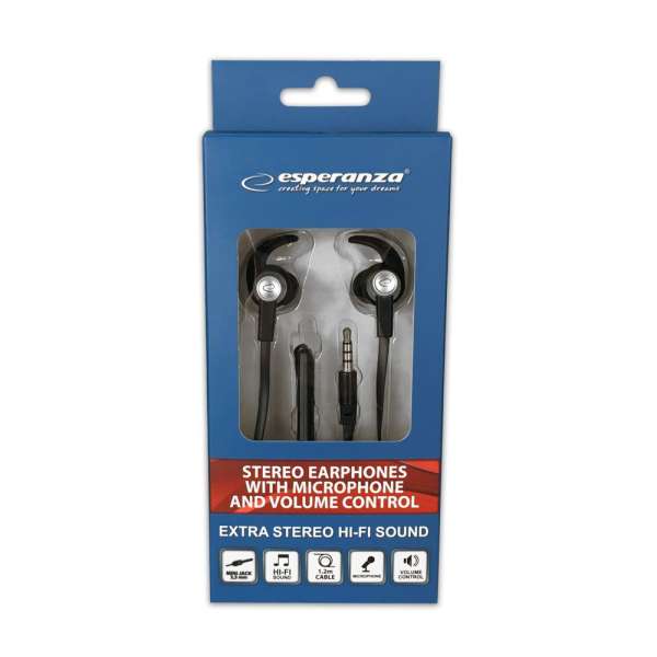Esperanza EH201KS Headset Black/Silver