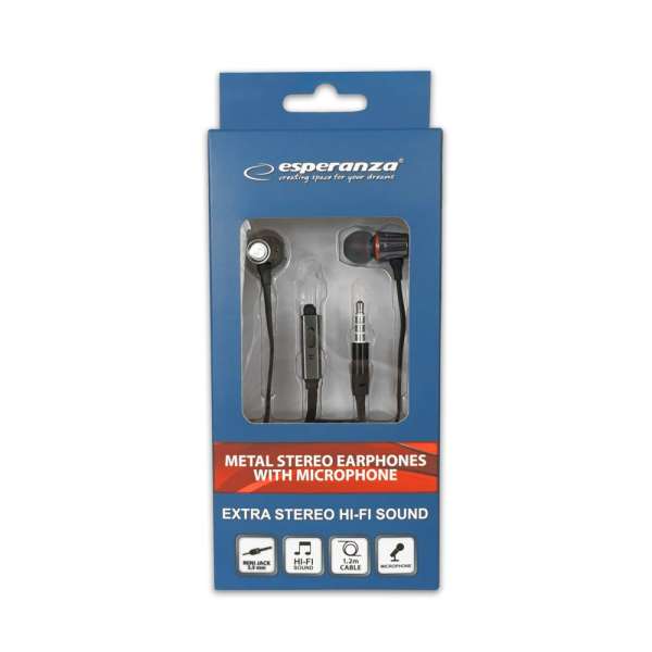 Esperanza EH203KR Headset Graphite/Red