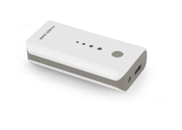 Esperanza Electron 5200 mAh Power Bank White/Grey