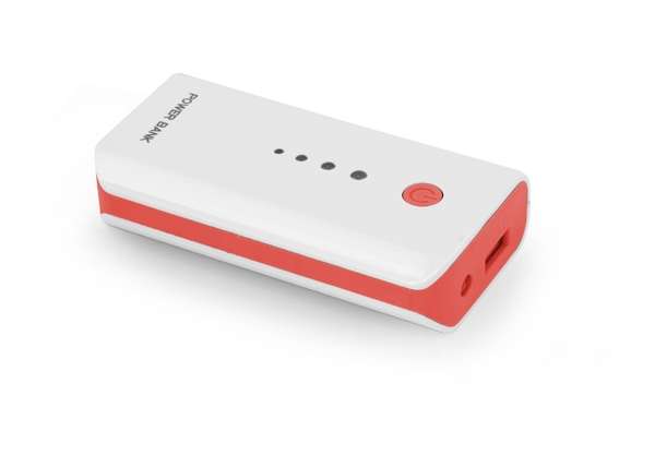Esperanza Electron 5200mAh PowerBank White/Red