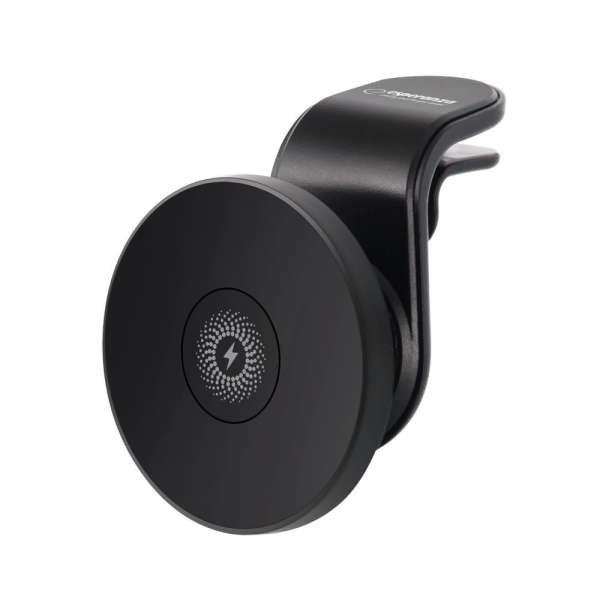 Esperanza EMH146 Hoop magnetic holder with a wireless charger Black