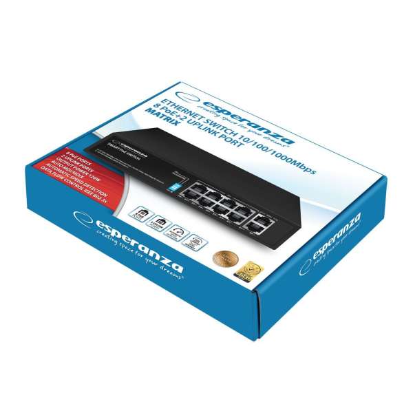 Esperanza ENS108 Matrix 10-Port Ethernet Switch
