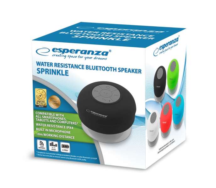 Esperanza EP124K Sprinkle Bluetooth Speakers Black