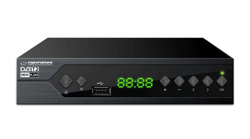 Esperanza EV107R DVB-T/T2 digital terrestrial TV decoder