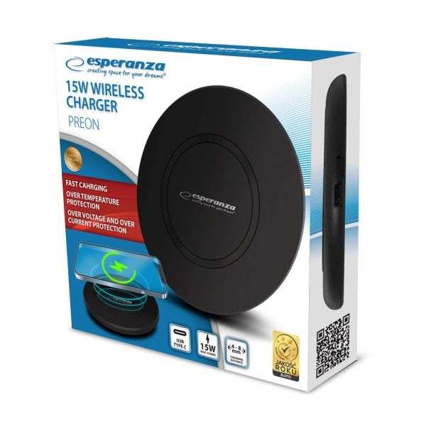 Esperanza EZC102 Preon Wireless induction cahrger 15W