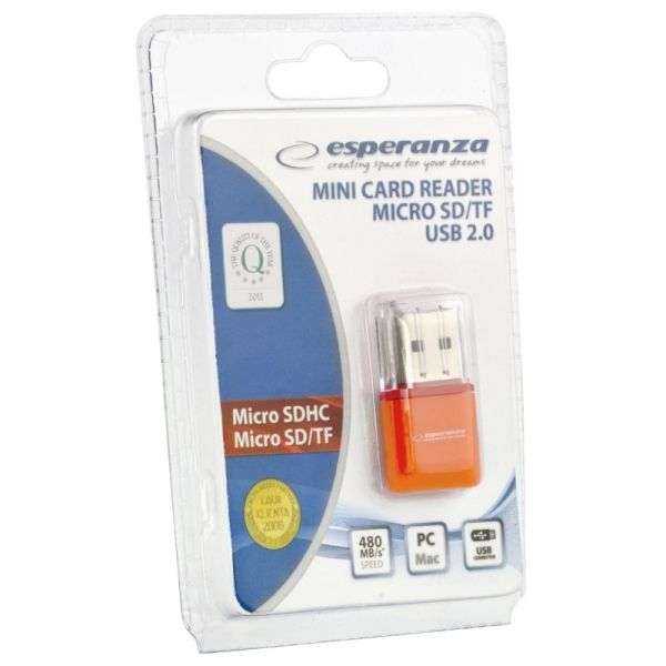 Esperanza Micro SD USB kártyaolvasó