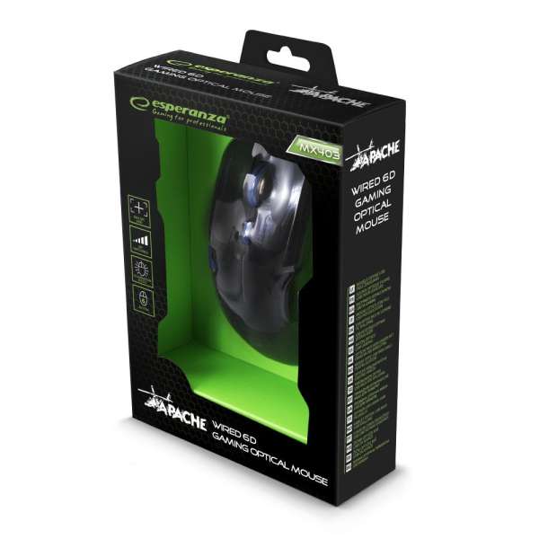Esperanza MX403 Wired Gaming Mouse Apache Blue