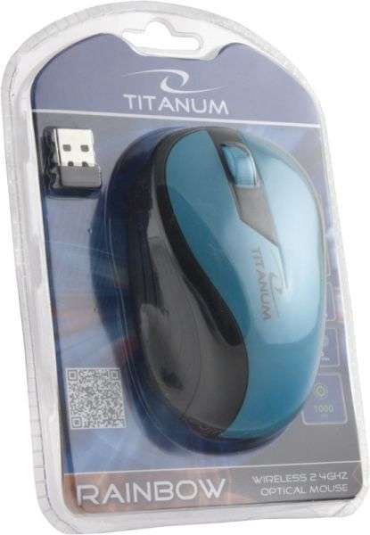 Esperanza Titanum Wireless Mouse Rainbow Turquise